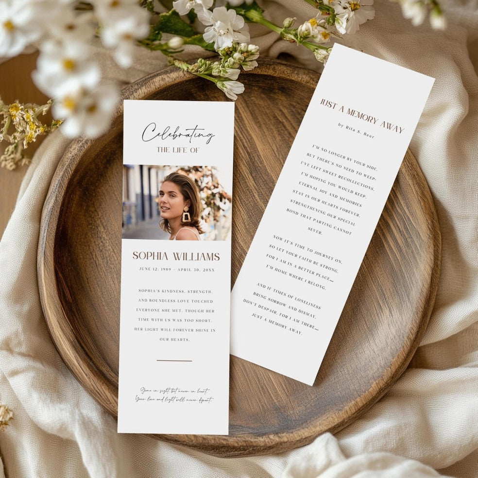 Funeral Prayer Bookmark