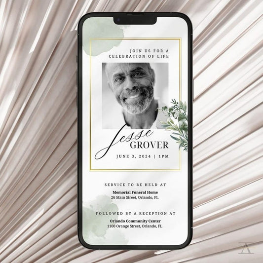 Funeral Social Media Announcement