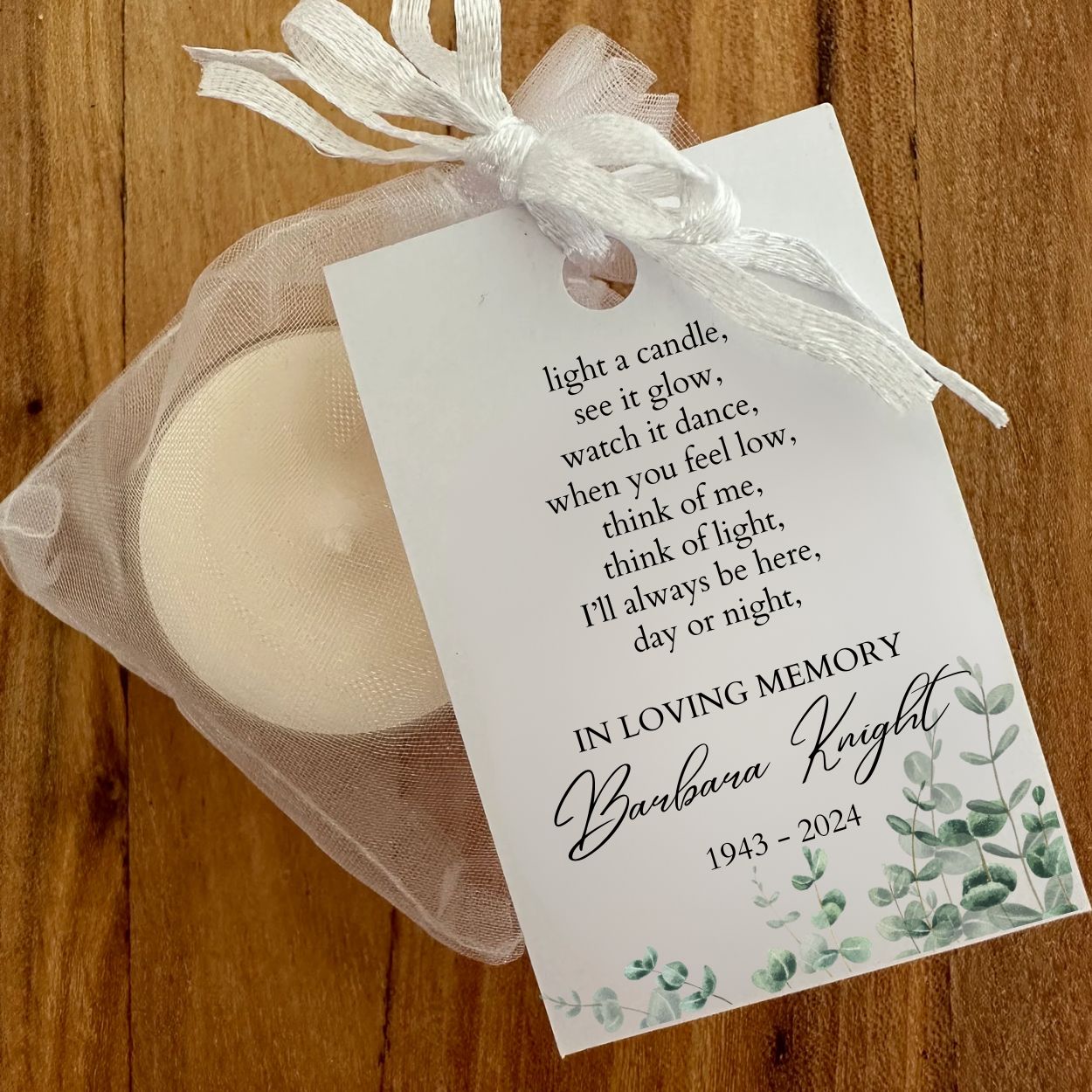 Keepsake Tealight Candles