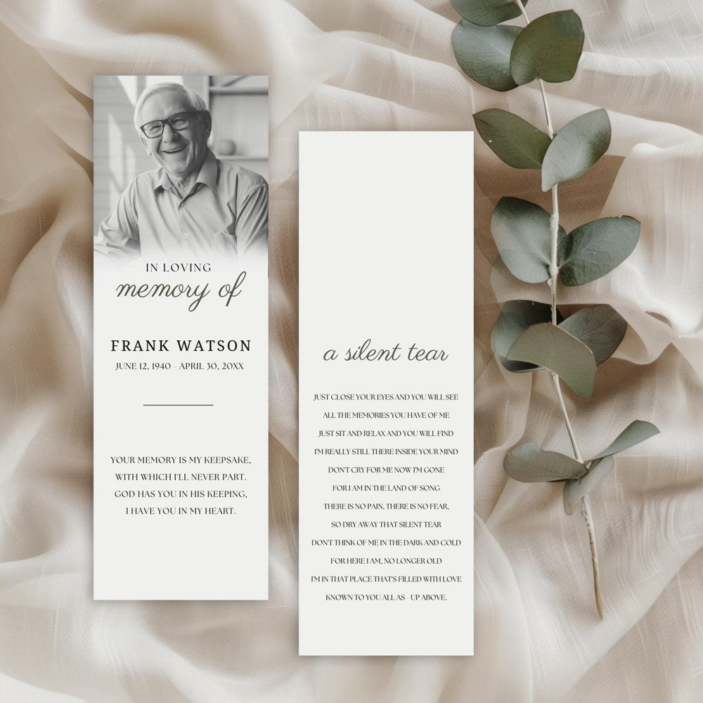 Funeral Prayer Bookmark