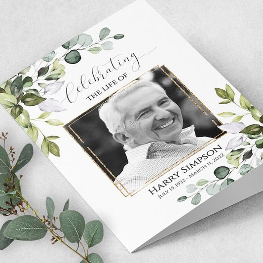 Funeral Order of Service Booklet