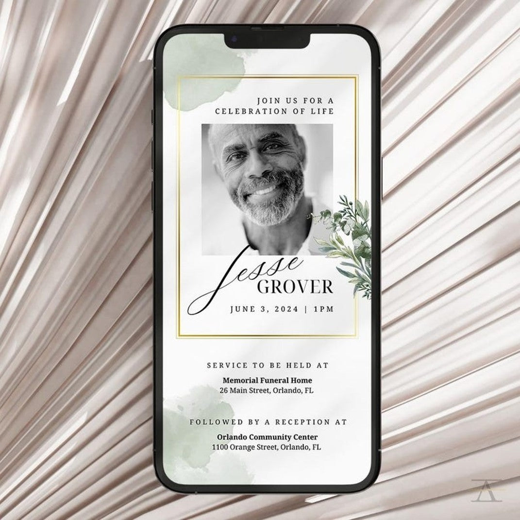 Funeral Social Media Announcement