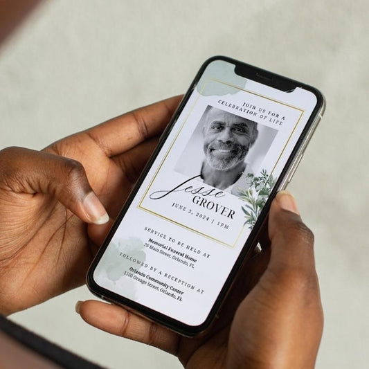 Funeral Social Media Announcement