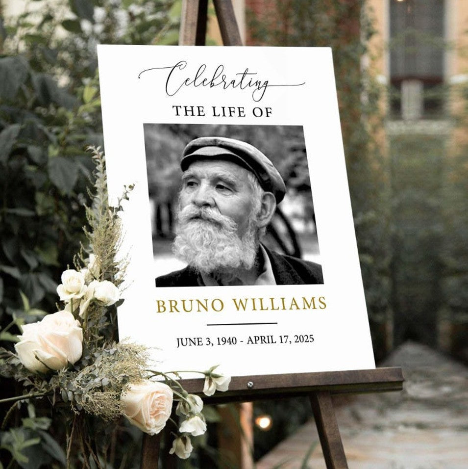 Funeral Tribute Poster A1